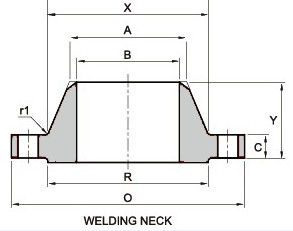 din-2673-forged-welding-neck-flange-pn20-rf-pic